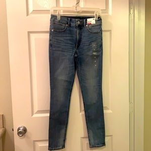 Express 6R ankle legging high rise jeans